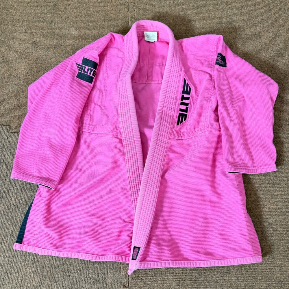 Elite Sports‎ Pink BJJ Gi Jacket Womens Size F0 Martial Arts Jiu Jitsu Kimono